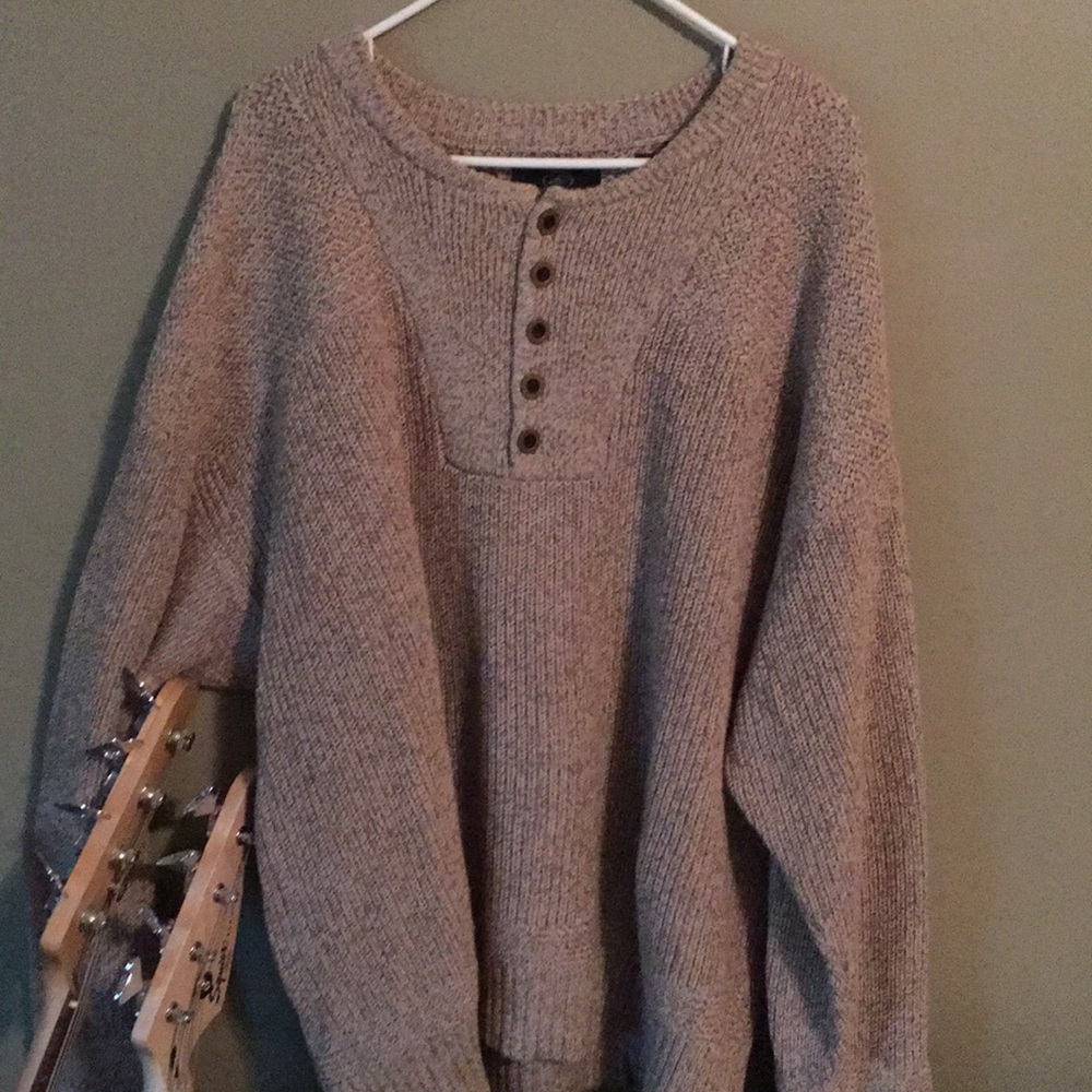 Vintage Henley Red Head Sweater